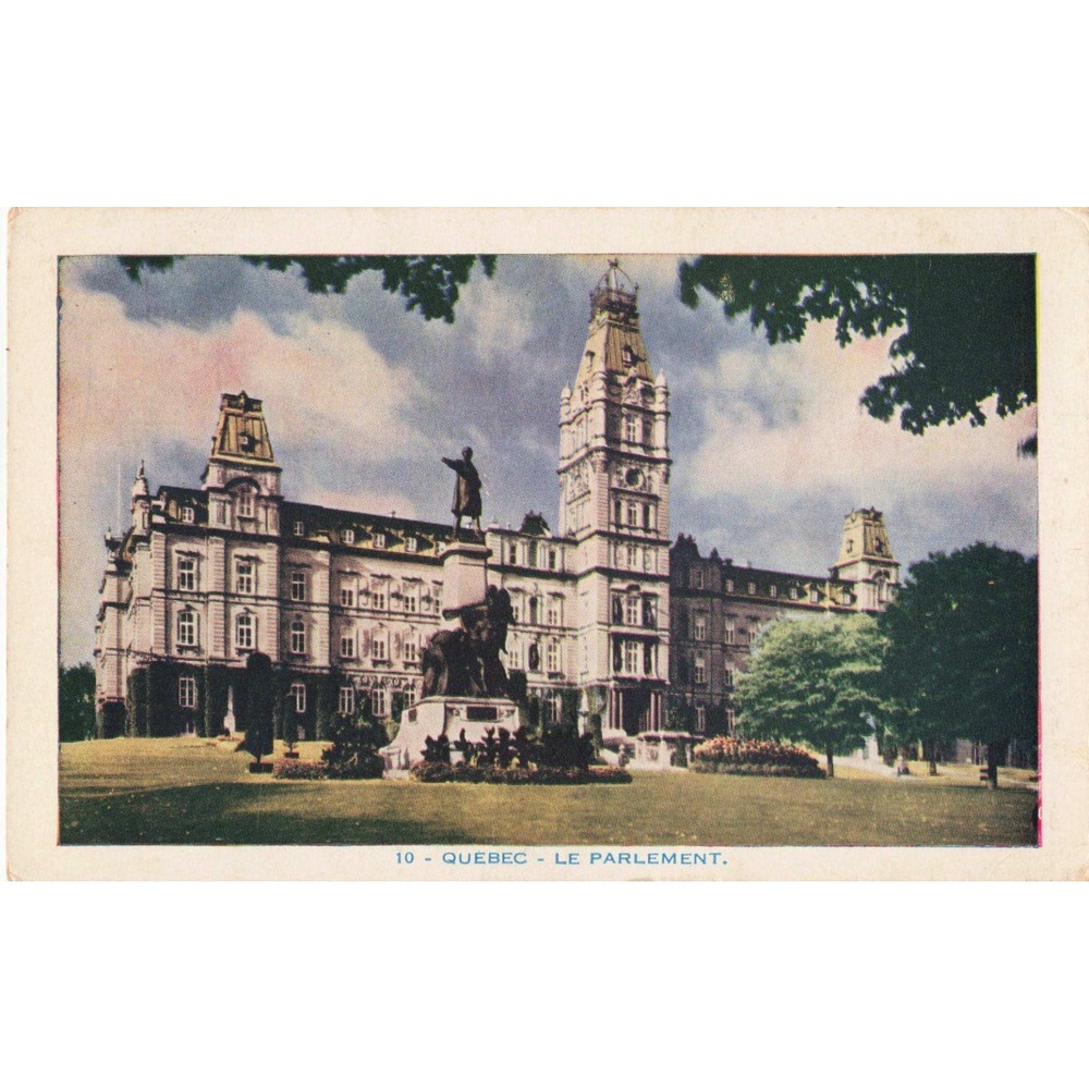 Quebec City QC Canada Parliament Building Le Parlement Vintage Postcard 10